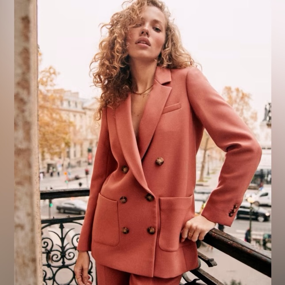 Sezane Michele Jacket in Rosewood